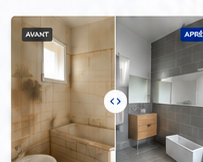 Avant après rénovation d'une salle de bains